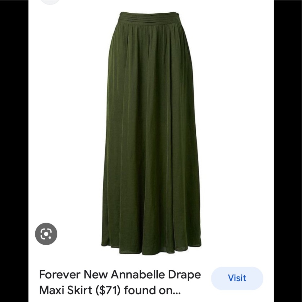NWT Ever New Annabelle Drape Maxi skirt sz 4